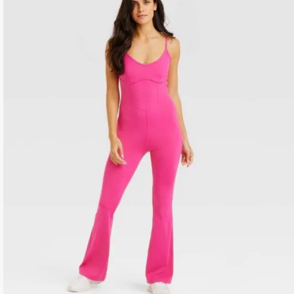 Target JoyLab Flare Long Bodysuit Hot Pink XLarge